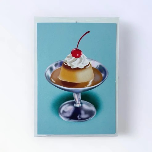 ARION ILLUSTRIERT - POSTKARTE DESSERT FLAN