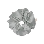 HOLISTIC SILK PURE SILK SCRUNCHIE SILVER - SILK HAIR GUM