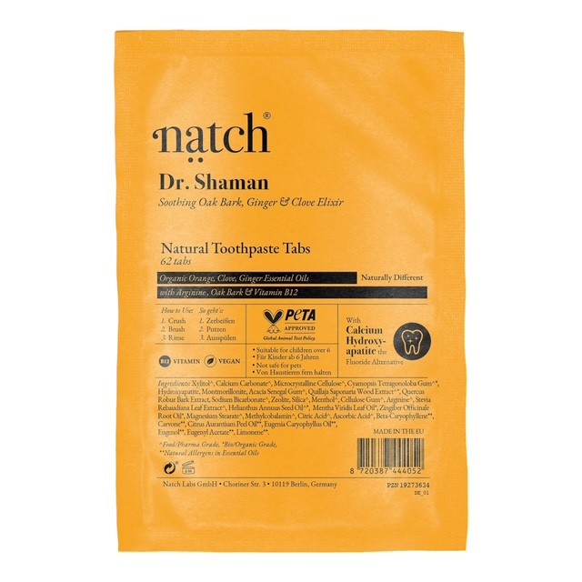 NATCH TOOTHPASTE TABS DR. SHAMAN BAG