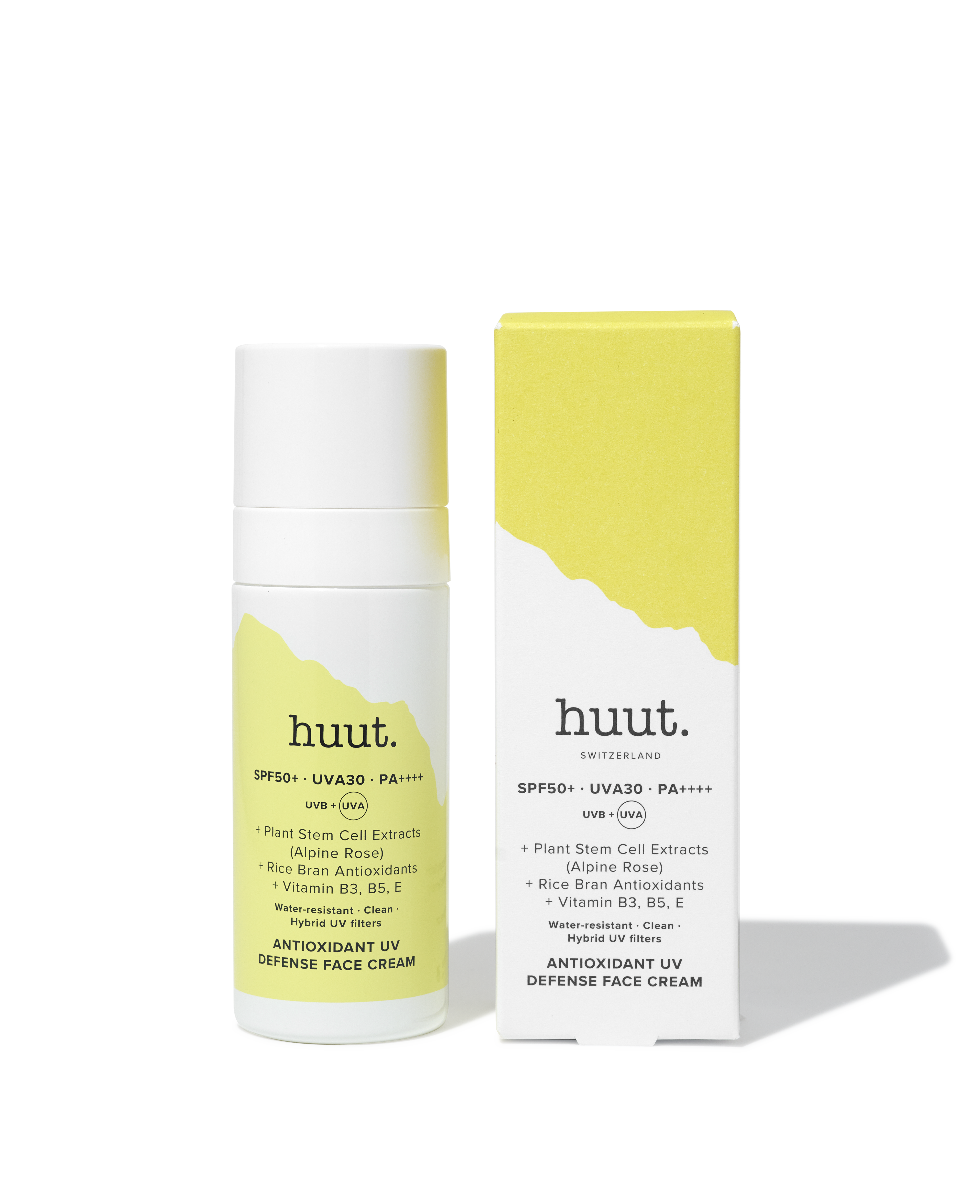 HUUT. SWITZERLAND ANTIOXIDANT UV DEFENCE FACE CREAM SPF50+