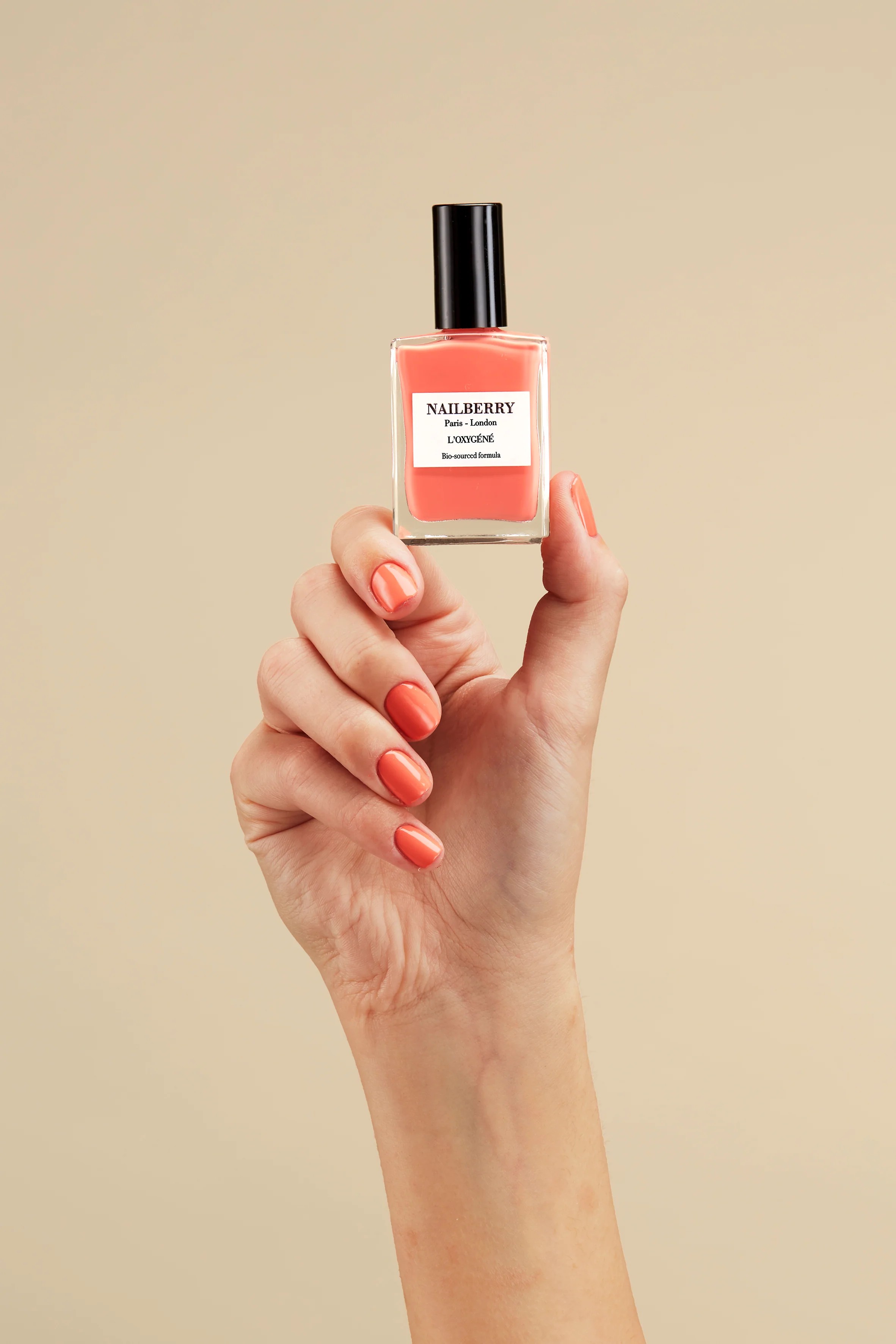 NAILBERRY NAIL LACQUER PEONY BLUSH - OXY LIGHT CORAL