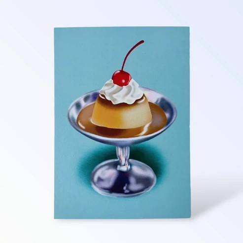 ARION ILLUSTRIERT - POSTKARTE DESSERT FLAN