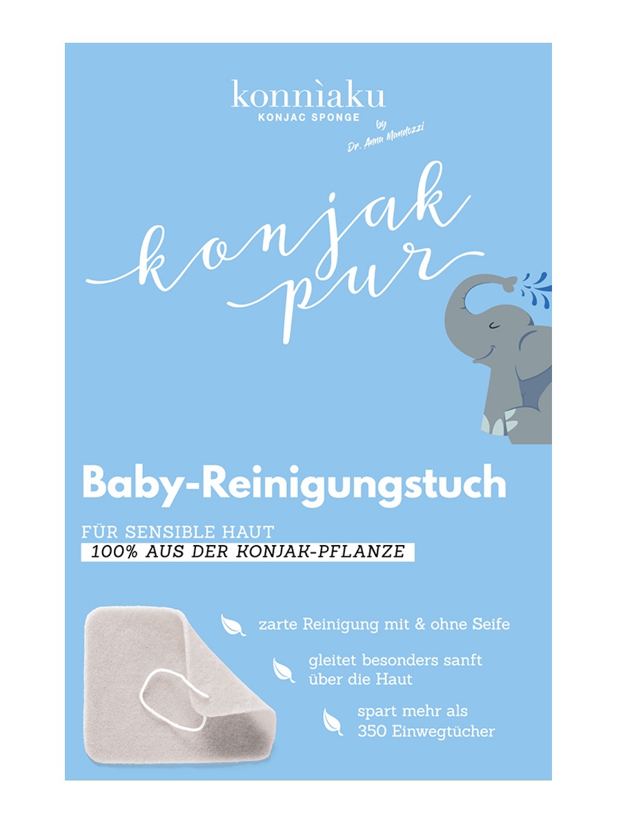KONNÌAKU PURE BABY CLEANSING CLOTH