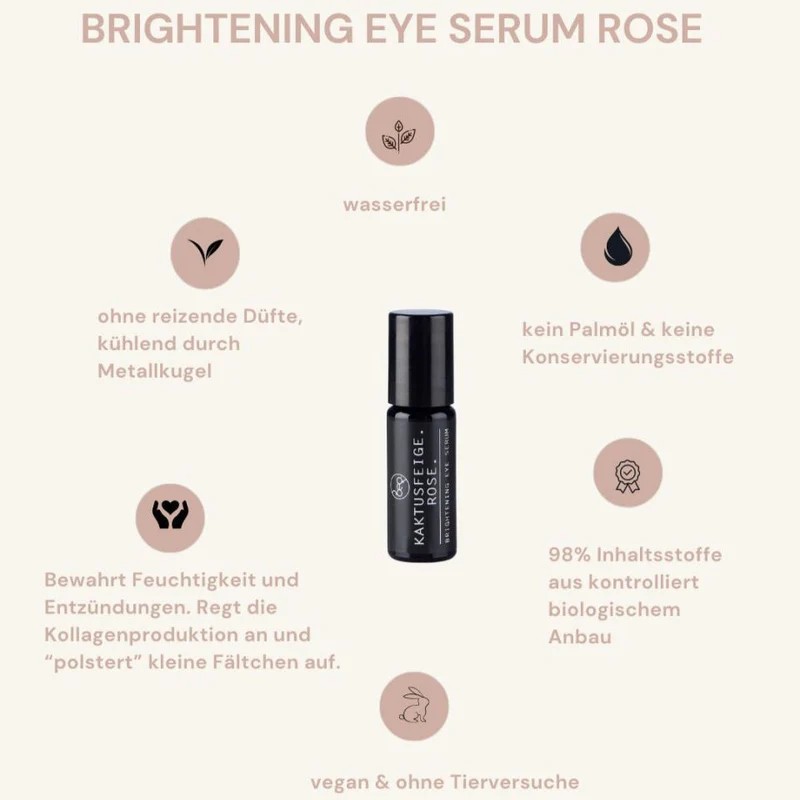 BEPURE BRIGHTENING EYE SERUM KAKTUSFEIGE ROSE