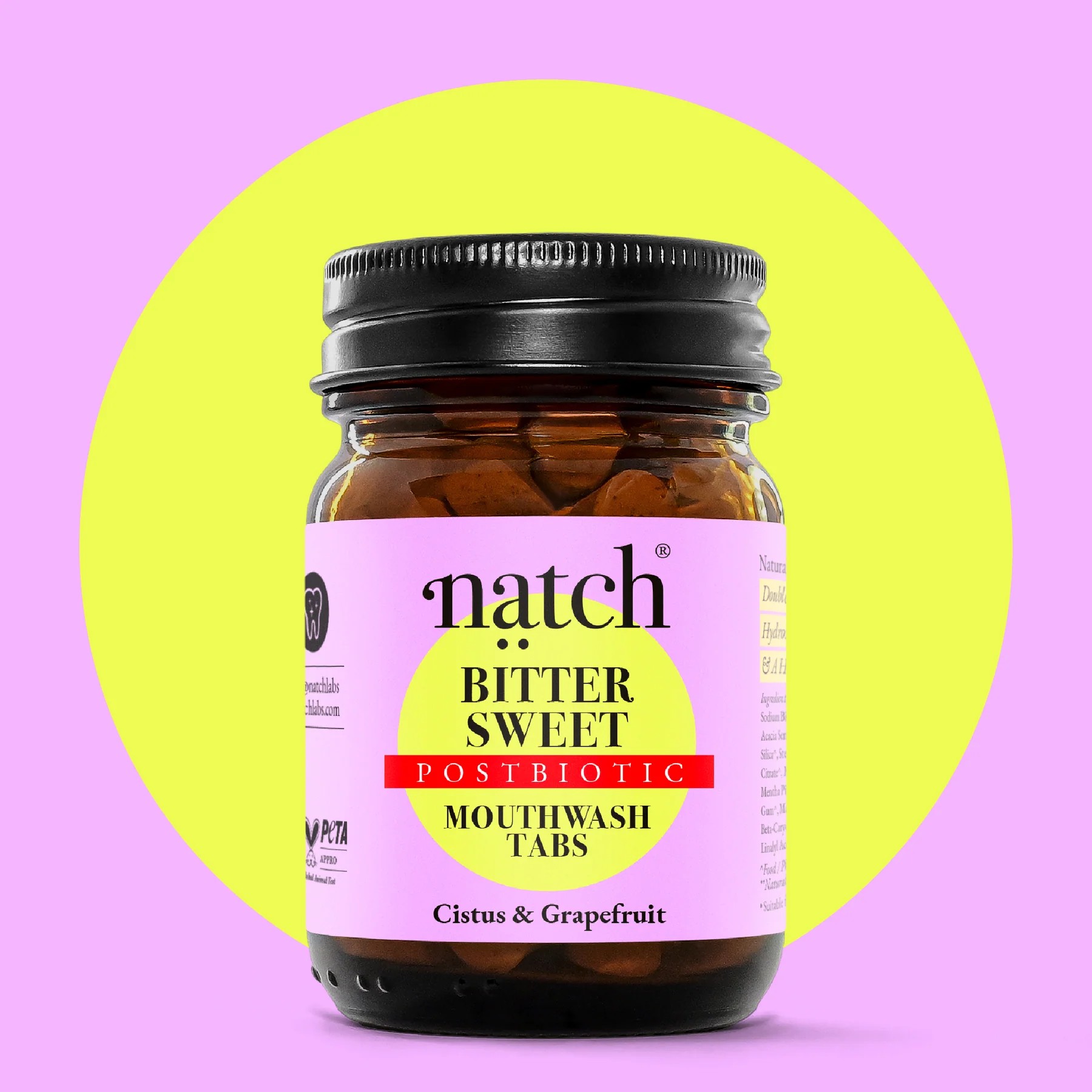 NATCH BITTERSWEET POSTBIOTIC MOUTHWASH TABS