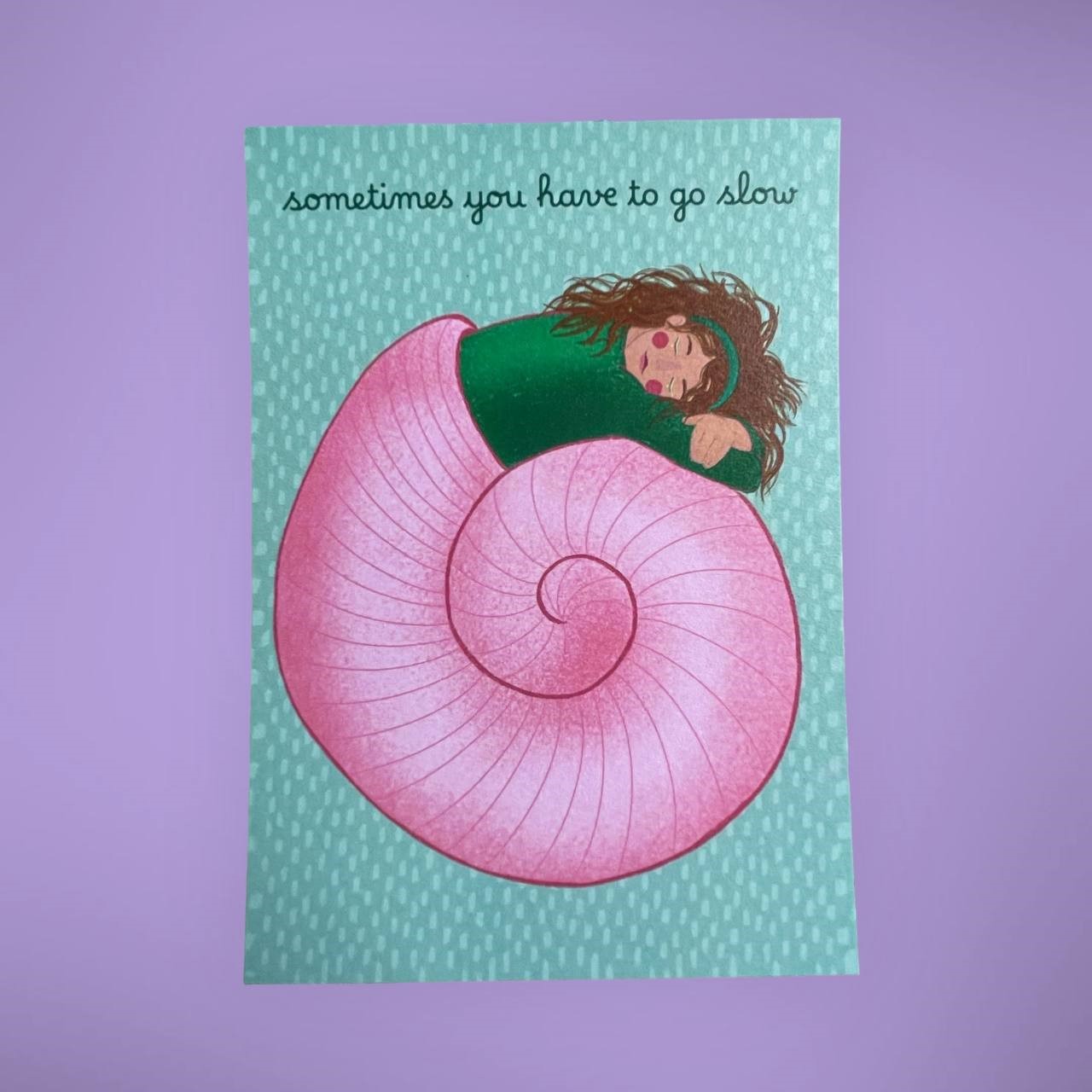 ARION ILLUSTRIERT - GRUSSKARTE GO SLOW 
