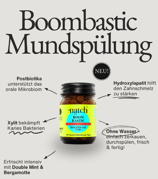 NATCH BOOMBASTIC POSTBIOTIC MOUTHWASH TABS TRAVEL