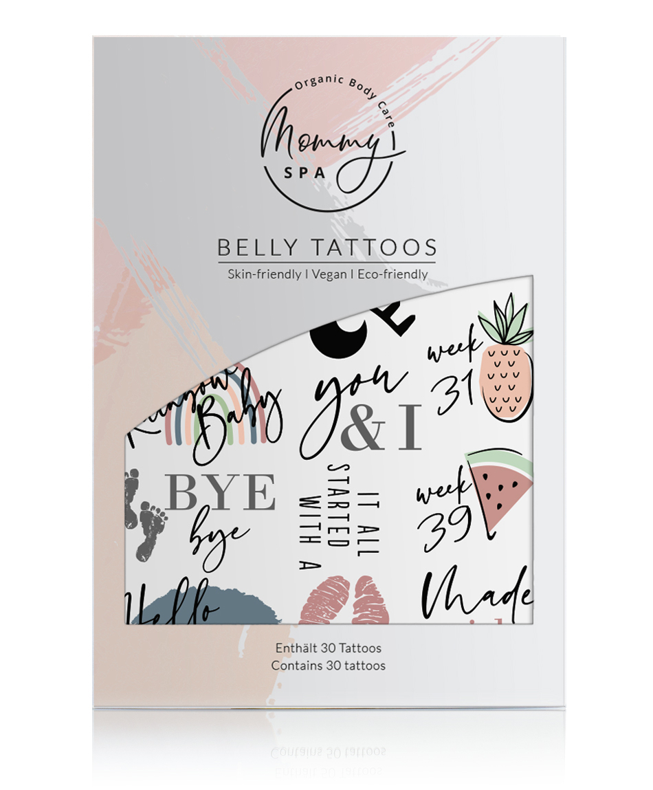 MOMMY SPA COLOURED BELLY TATTOOS
