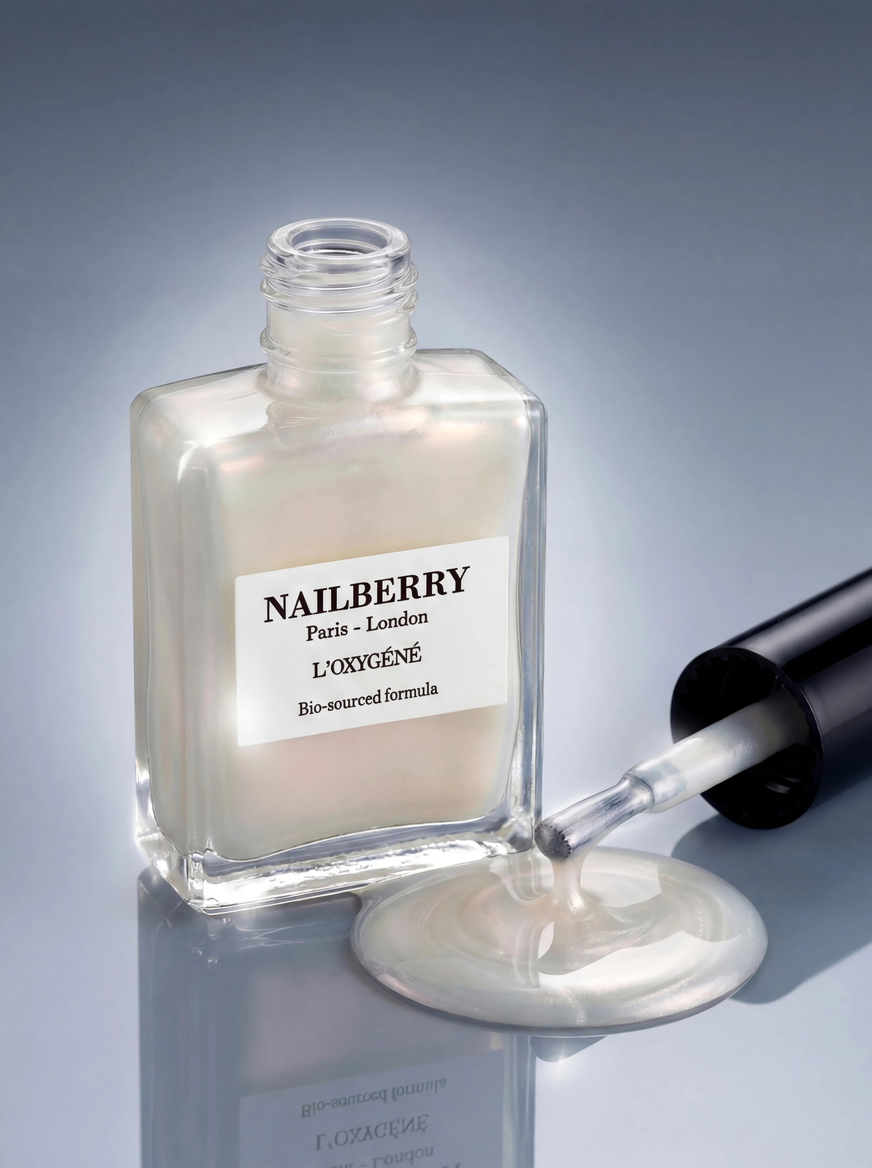 NAILBERRY NAIL LACQUER INNER GLOW - OXY IRIDESCENT WHITE