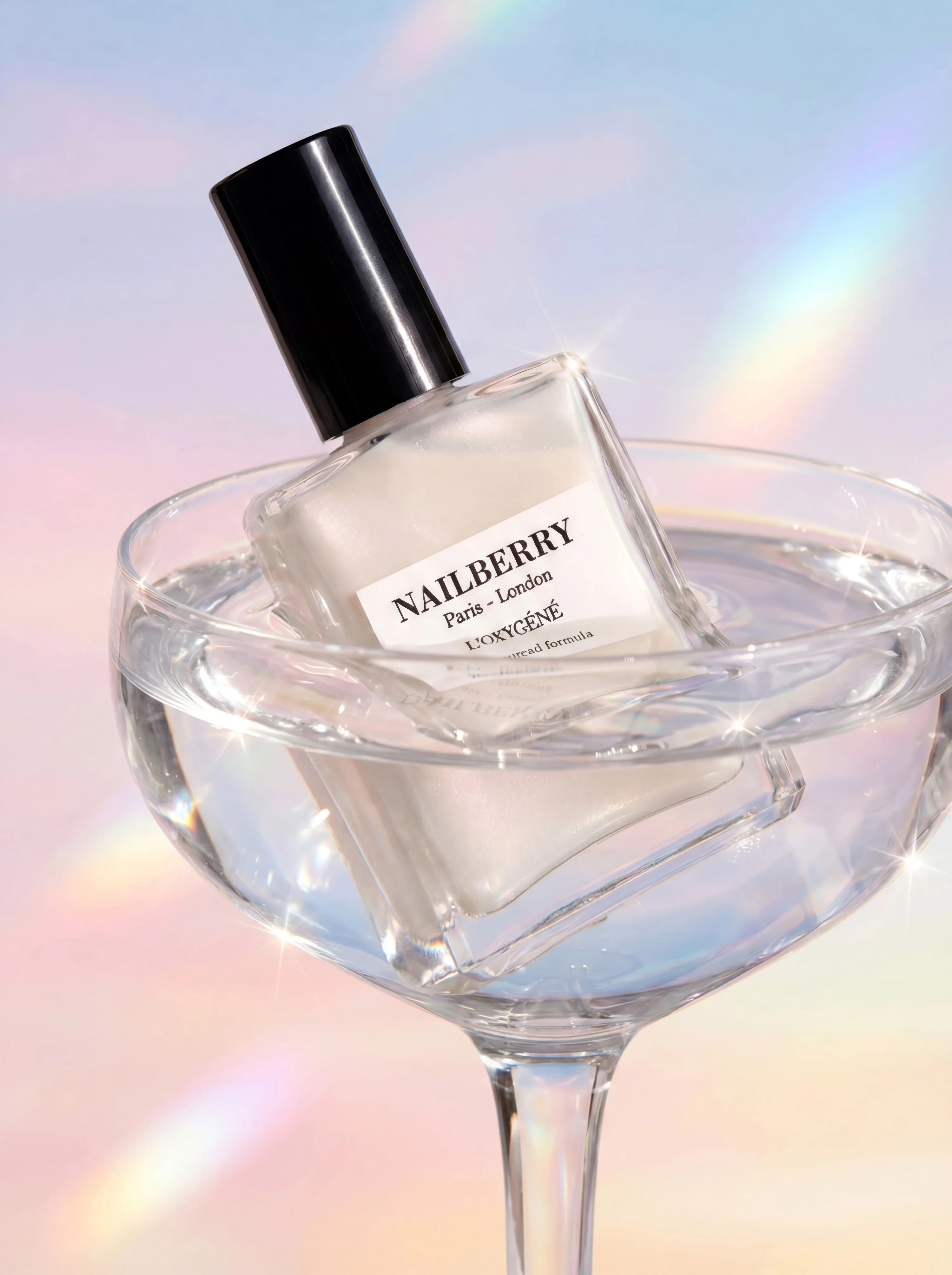 NAILBERRY NAIL LACQUER INNER GLOW - OXY IRIDESCENT WHITE
