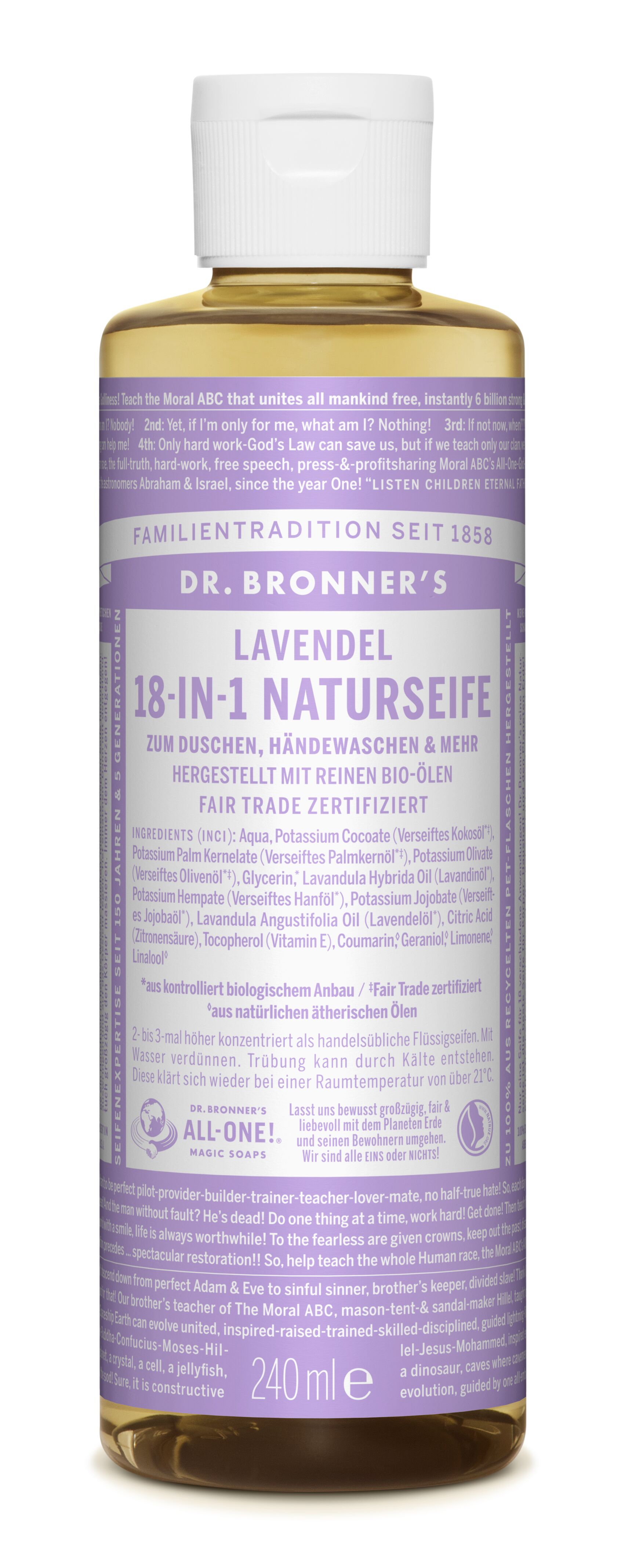 DR. BRONNER'S NATURSEIFE LAVENDER - LIQUID SOAP