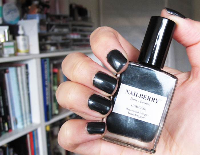 NAILBERRY NAIL LACQUER 50 SHADES - OXY SHEER GRAY BLACK
