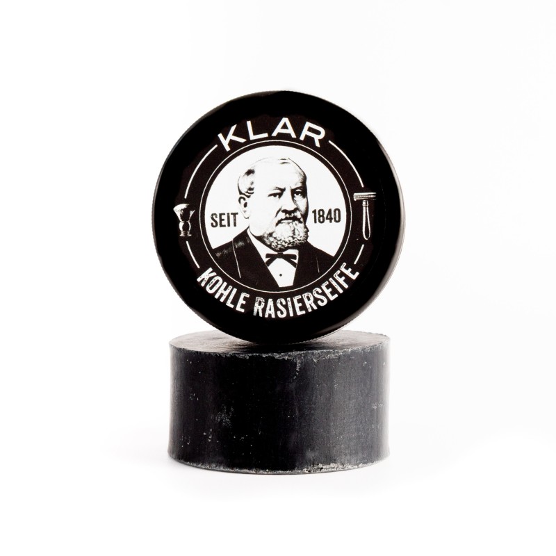 KLAR Seifenmanufaktur - Rasierseife Kohle 