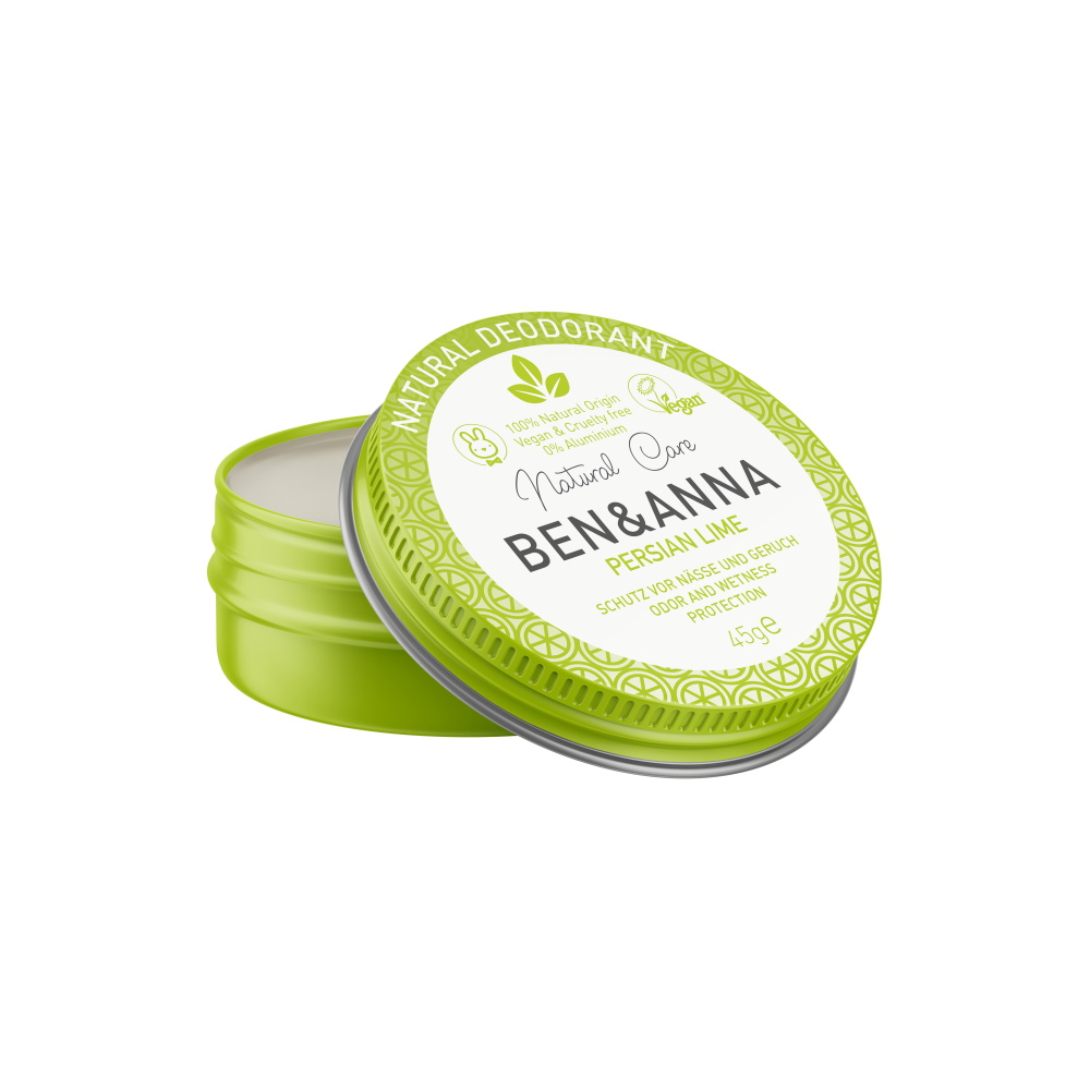 BEN & ANNA NATURAL SODA DEODORANT PERSIAN LIME METAL JAR