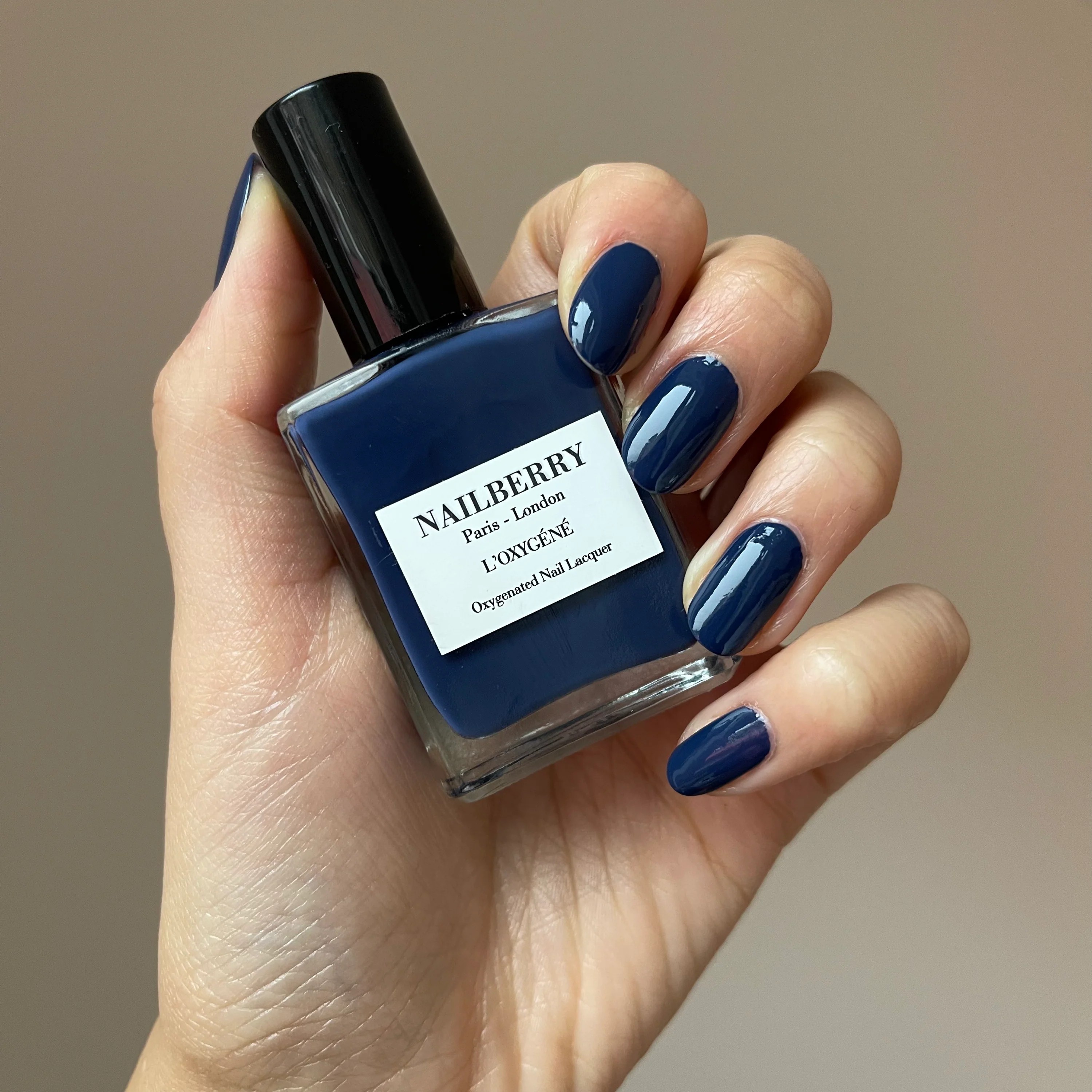 NAILBERRY NAIL LACQUER NUMBER 69 - OXY DARK BLUE BLACK