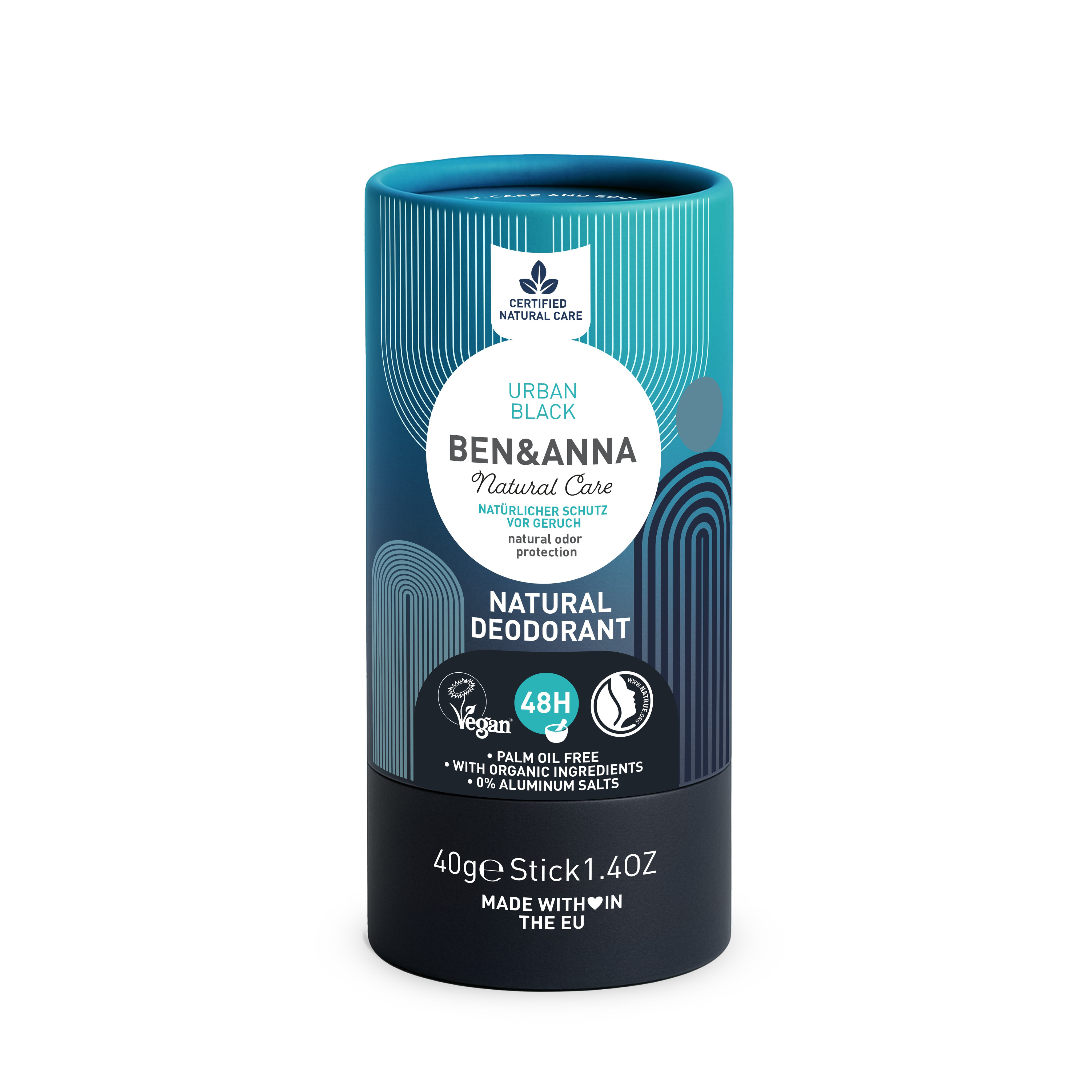 BEN & ANNA NATURAL DEODORANT URBAN BLACK PAPERTUBE