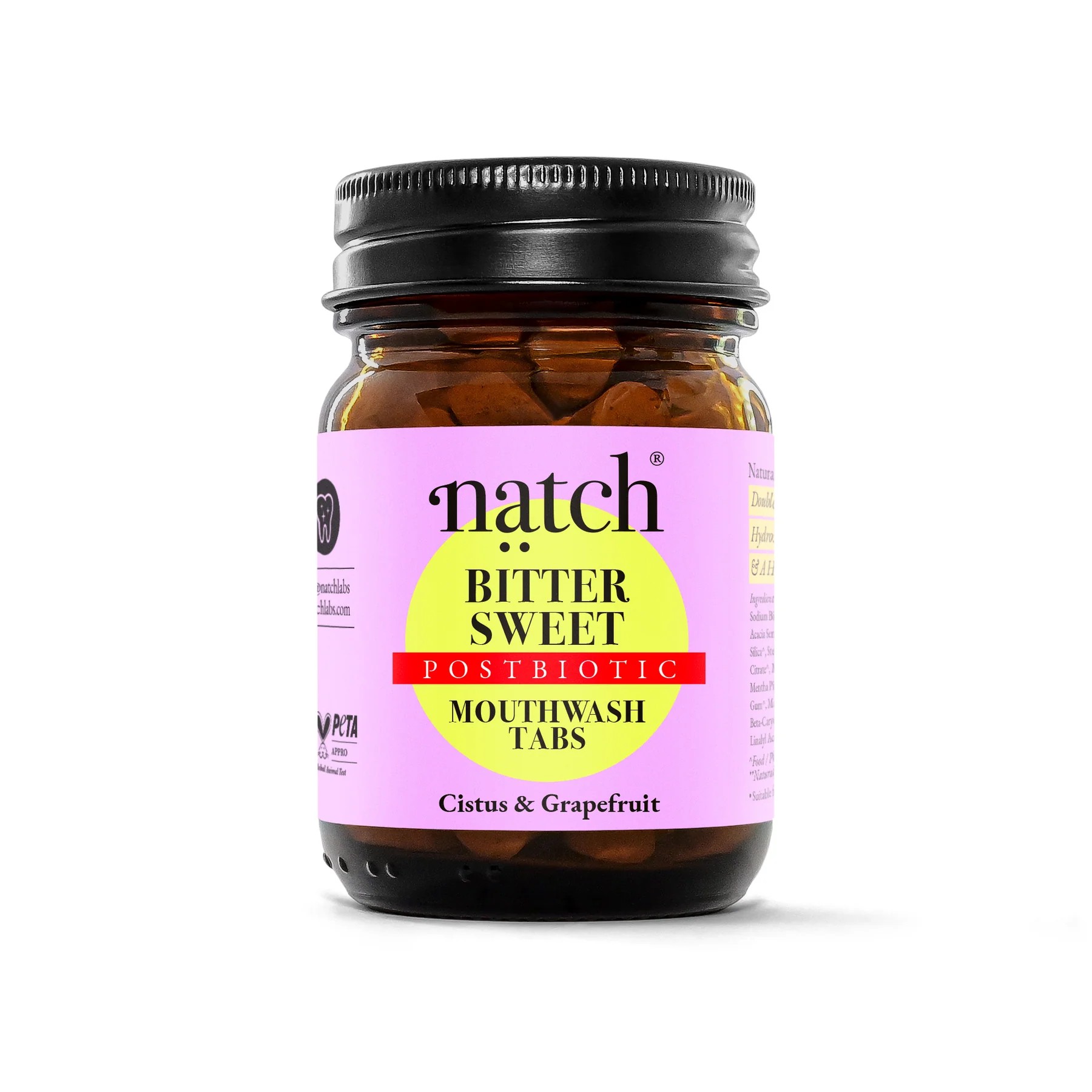 NATCH BITTERSWEET POSTBIOTIC MOUTHWASH TABS