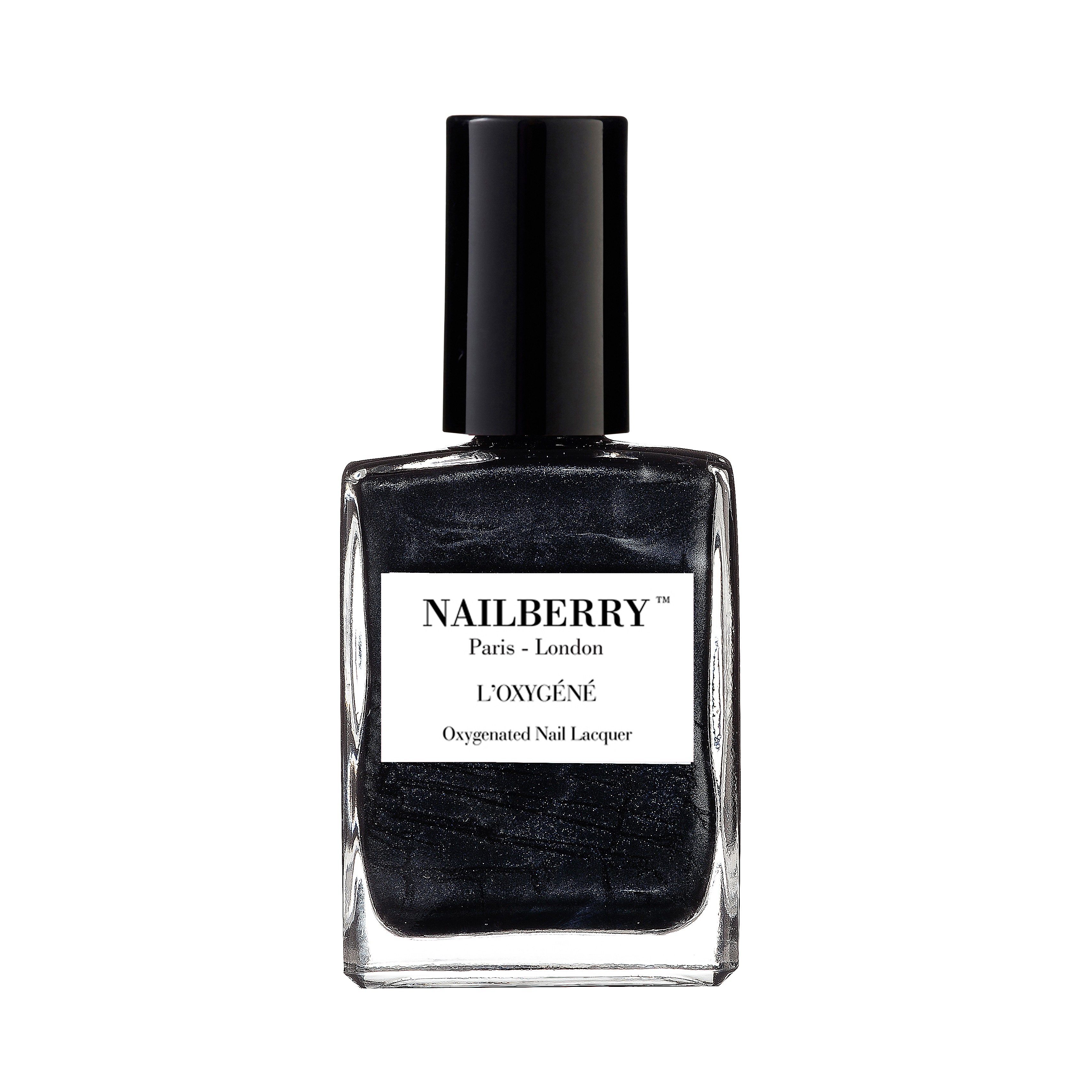 NAILBERRY NAIL LACQUER 50 SHADES - OXY SHEER GRAY BLACK