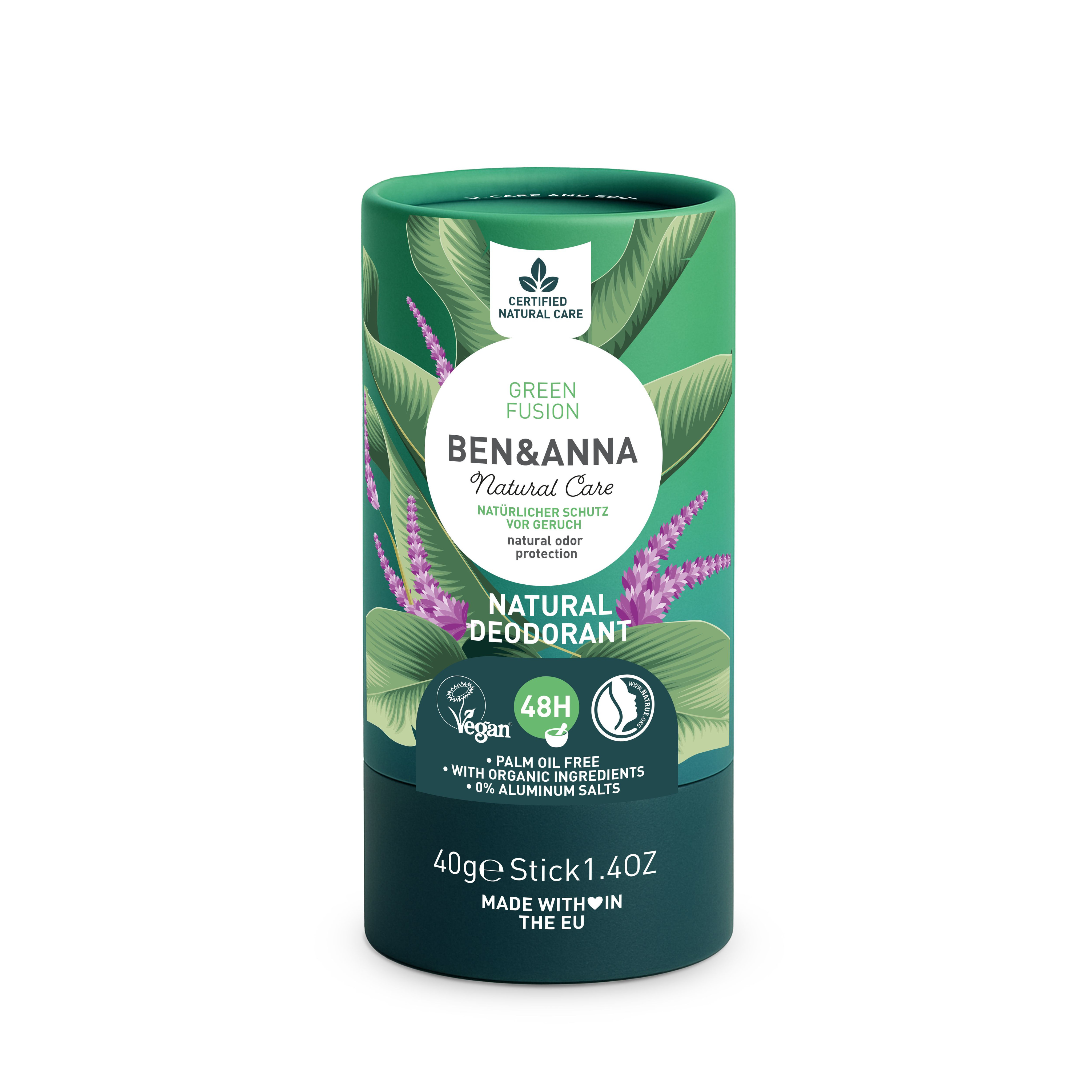 BEN & ANNA NATURAL DEODORANT GREEN FUSION PAPERTUBE