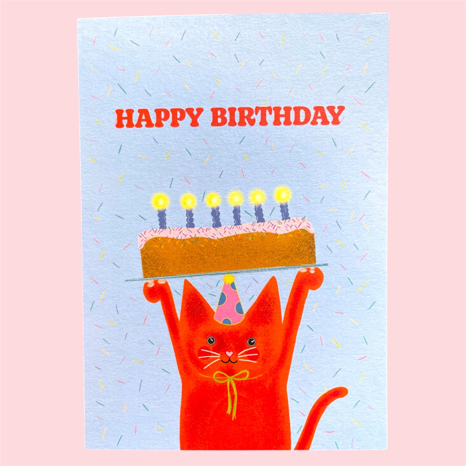 ARION ILLUSTRIERT - GRUSSKARTE HAPPY BIRTHDAY CAT 