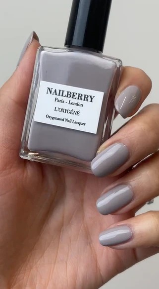 NAILBERRY NAIL LACQUER SERENITY - OXY MUTED GREY