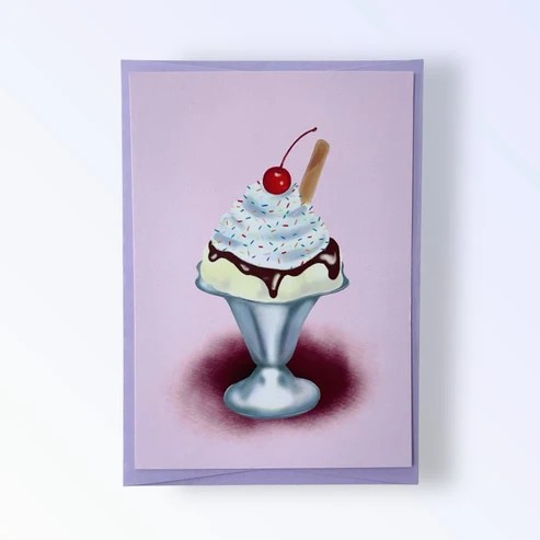 ARION ILLUSTRIERT - POSTKARTE DESSERT COUPE