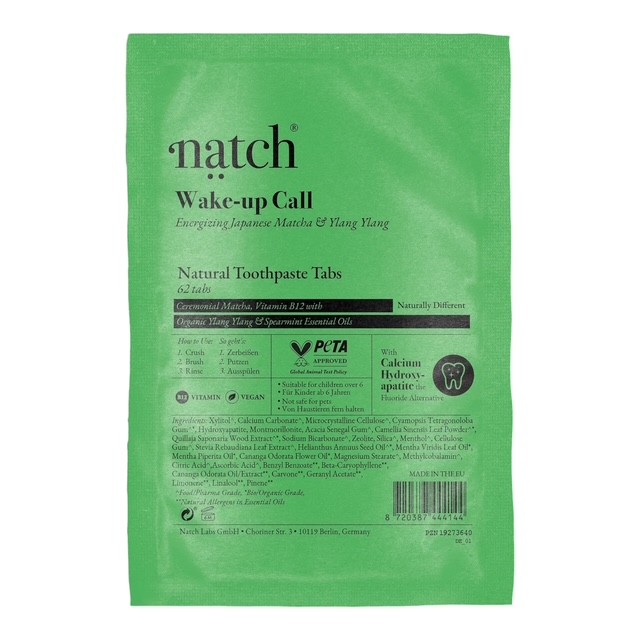 NATCH TOOTHPASTE TABS WAKE-UP CALL BAG