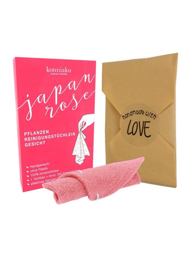 KONNÌAKU JAPANROSE REINIGUNGSTÜCHLEIN